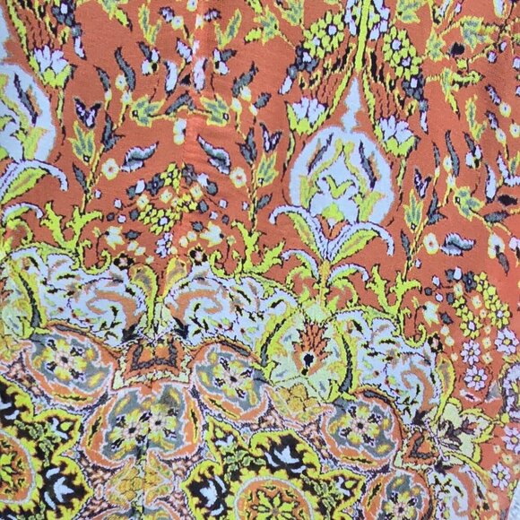 Karen‎ Kane High Low Dress S Boho Kaleidoscope Print Festival Fairycore Flowy - Picture 7 of 14